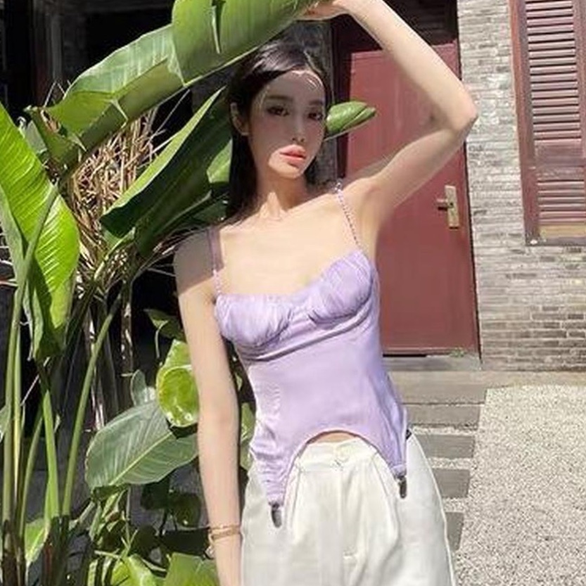 Purple Silk Corset